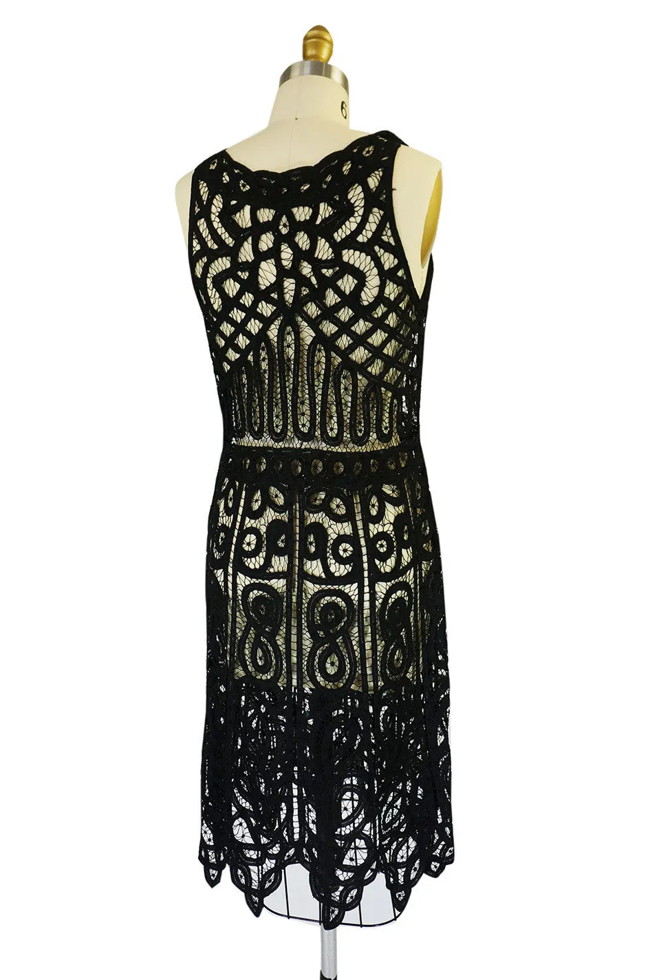 1920s Tape Lace & Beaded Flapper Dress