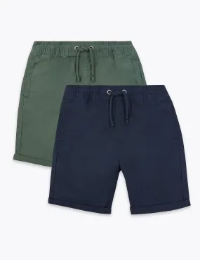 2 Pack Cotton Ripstop Shorts