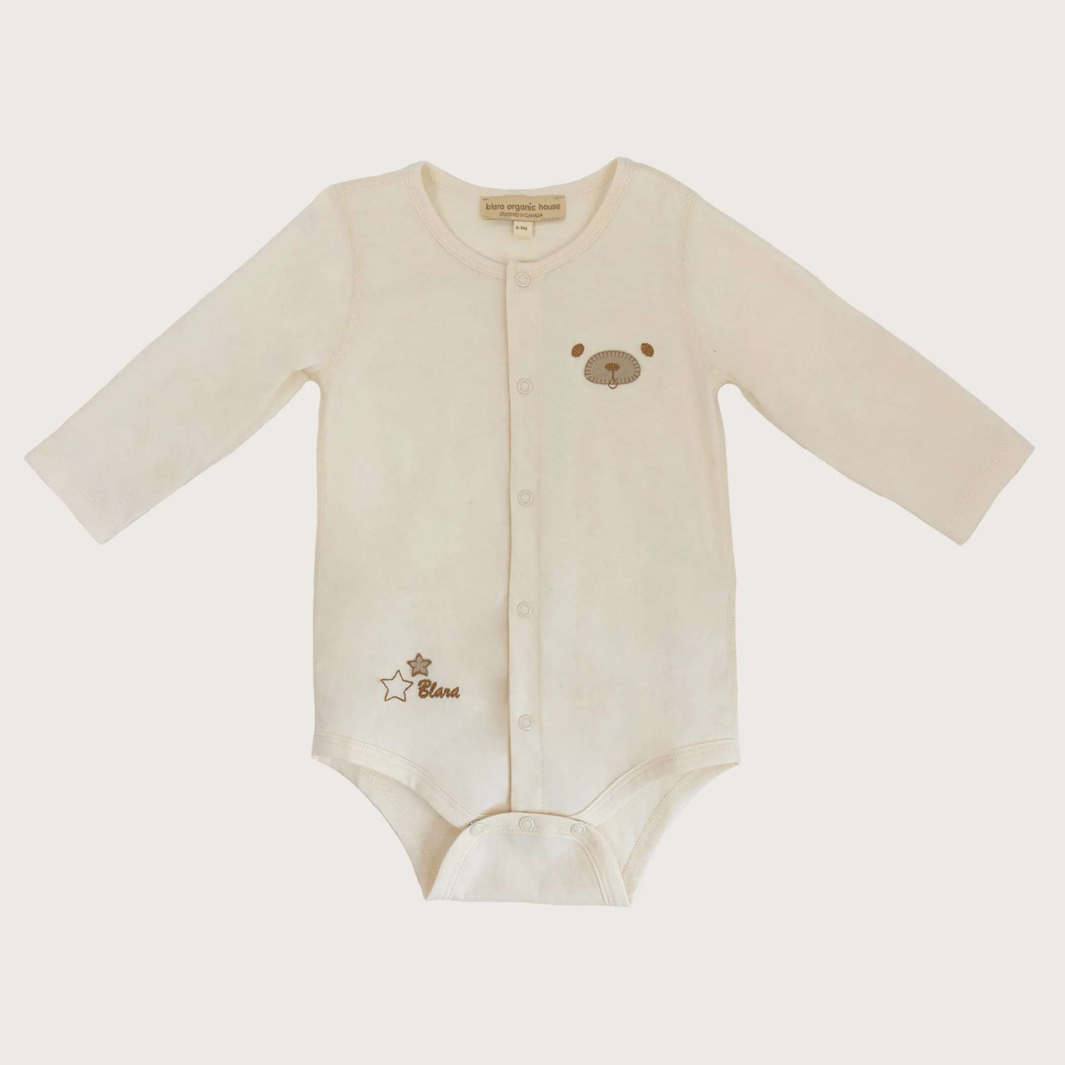 2-Pack Long Sleeve Bear Bodysuits