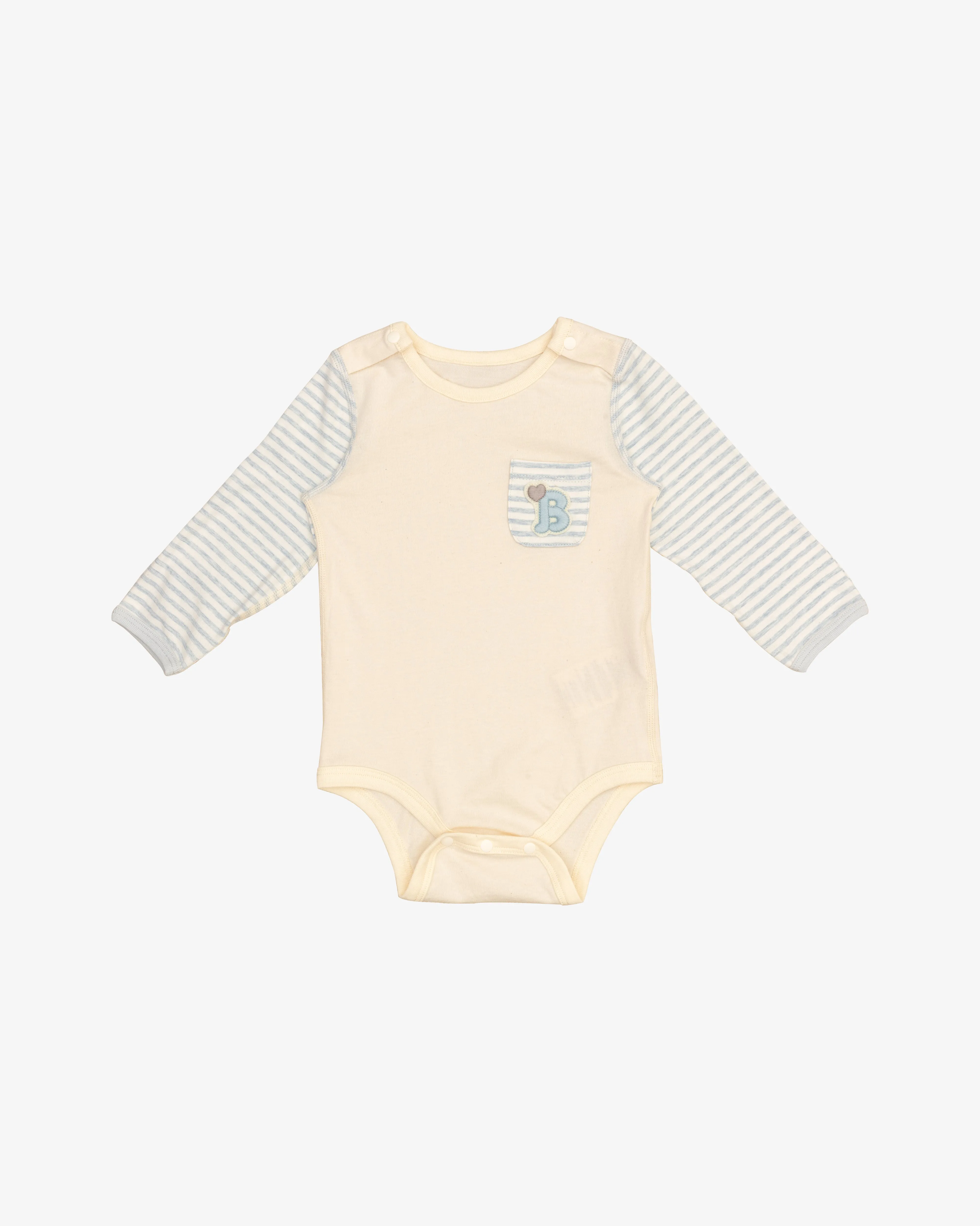 2-Pack Long Sleeve Bodysuits (Blue)