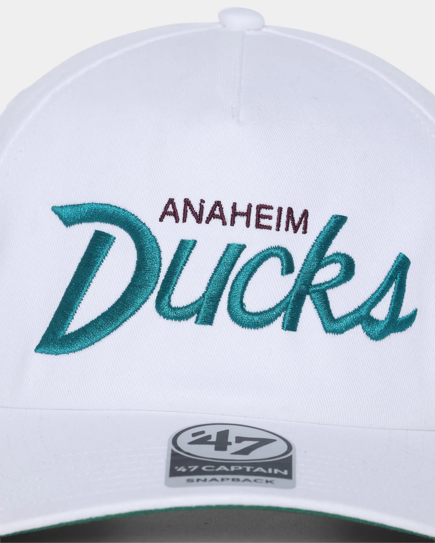 47 Brand Anaheim Ducks Nantasket Script '47 Captain DTR Snapback White