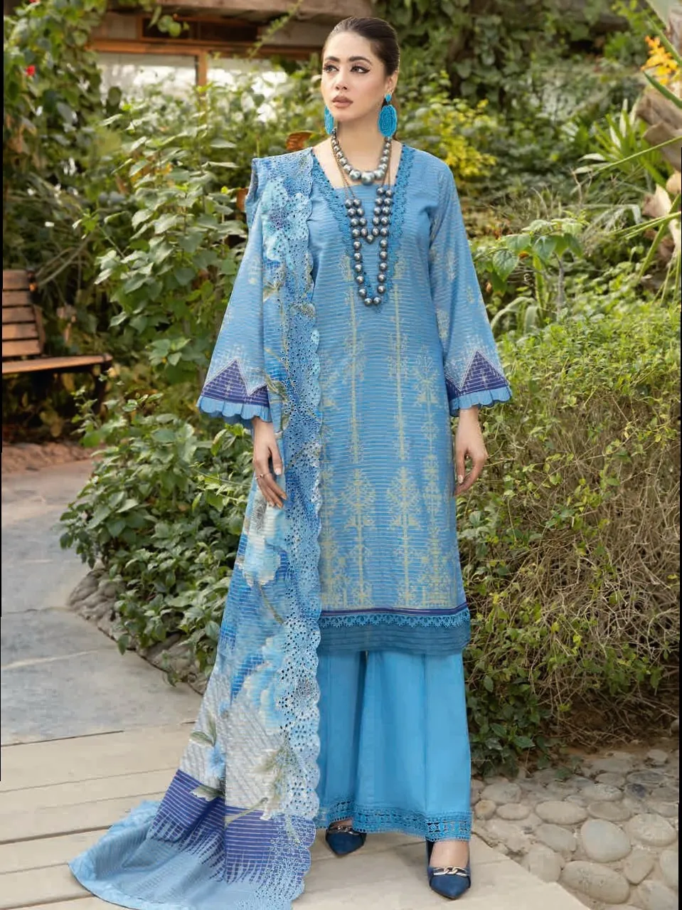 Aafreen by Riaz Arts Unstitched Embroidered Lawn 3Pc Suit AF-16