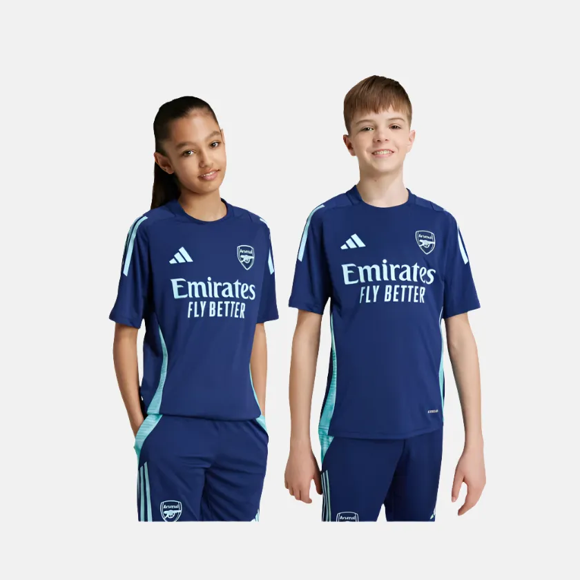 Adidas Arsenal Tiro 24 Kids Unisex Football Training Jersey -Night Sky