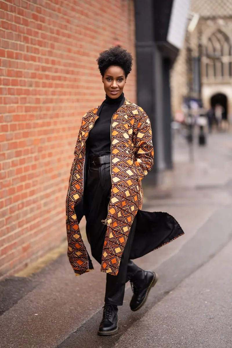 African Summer Coat in Orange