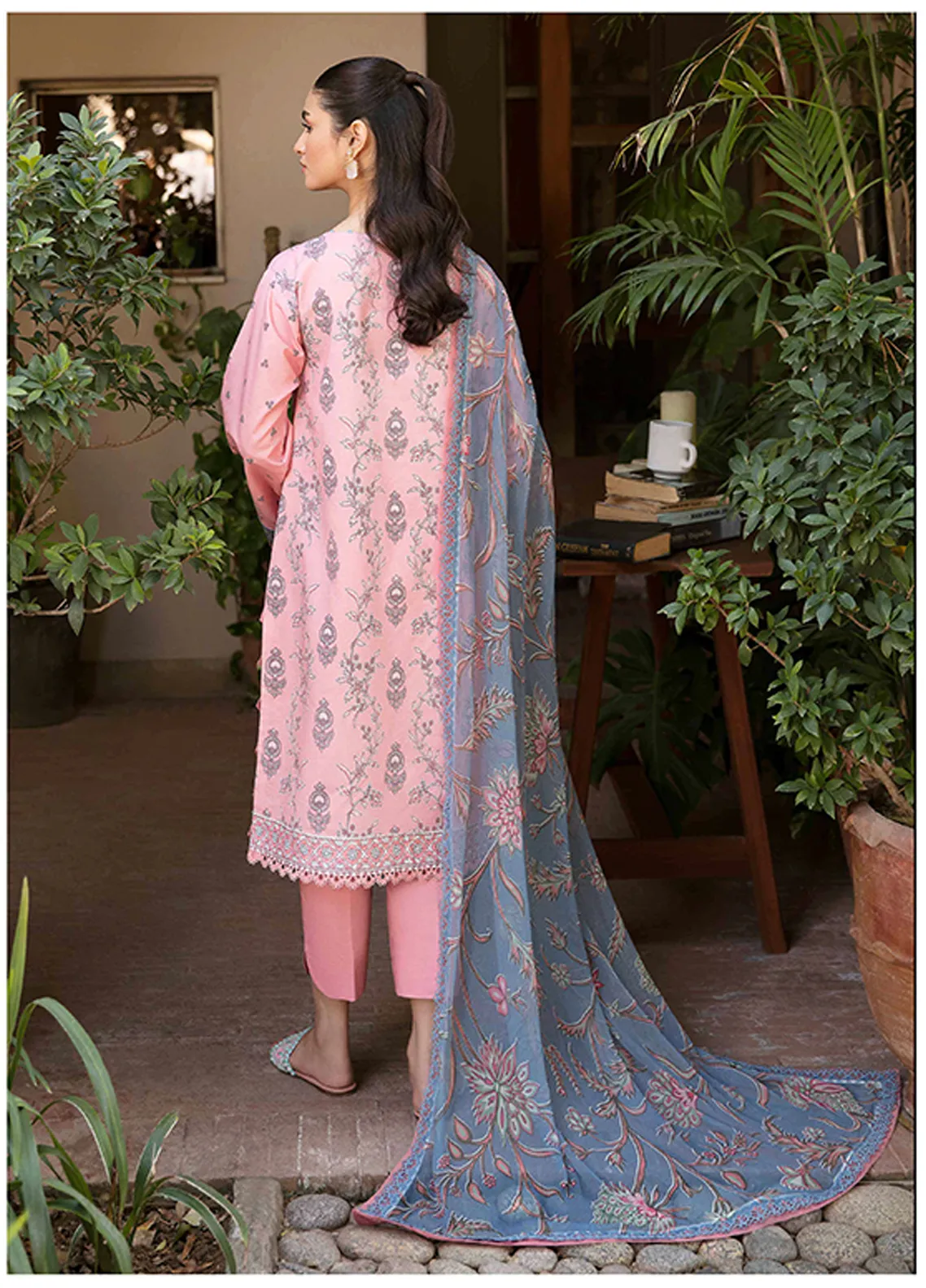 Afsanah By Seran Embroidered Lawn Unstitched 3 Piece Suit - 04