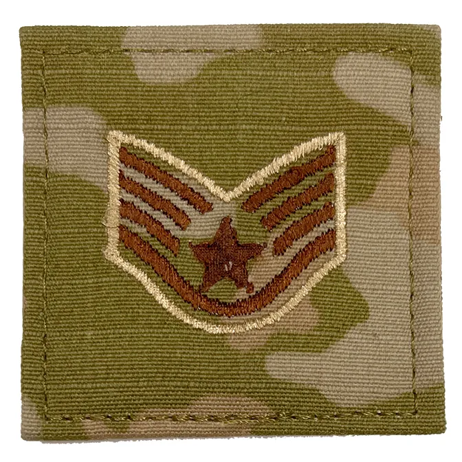 Air Force Rank Patch on Velcro