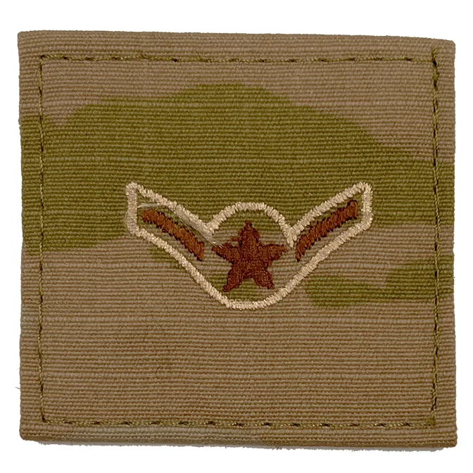 Air Force Rank Patch on Velcro