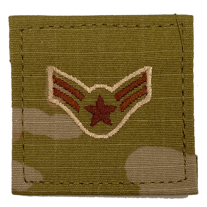 Air Force Rank Patch on Velcro