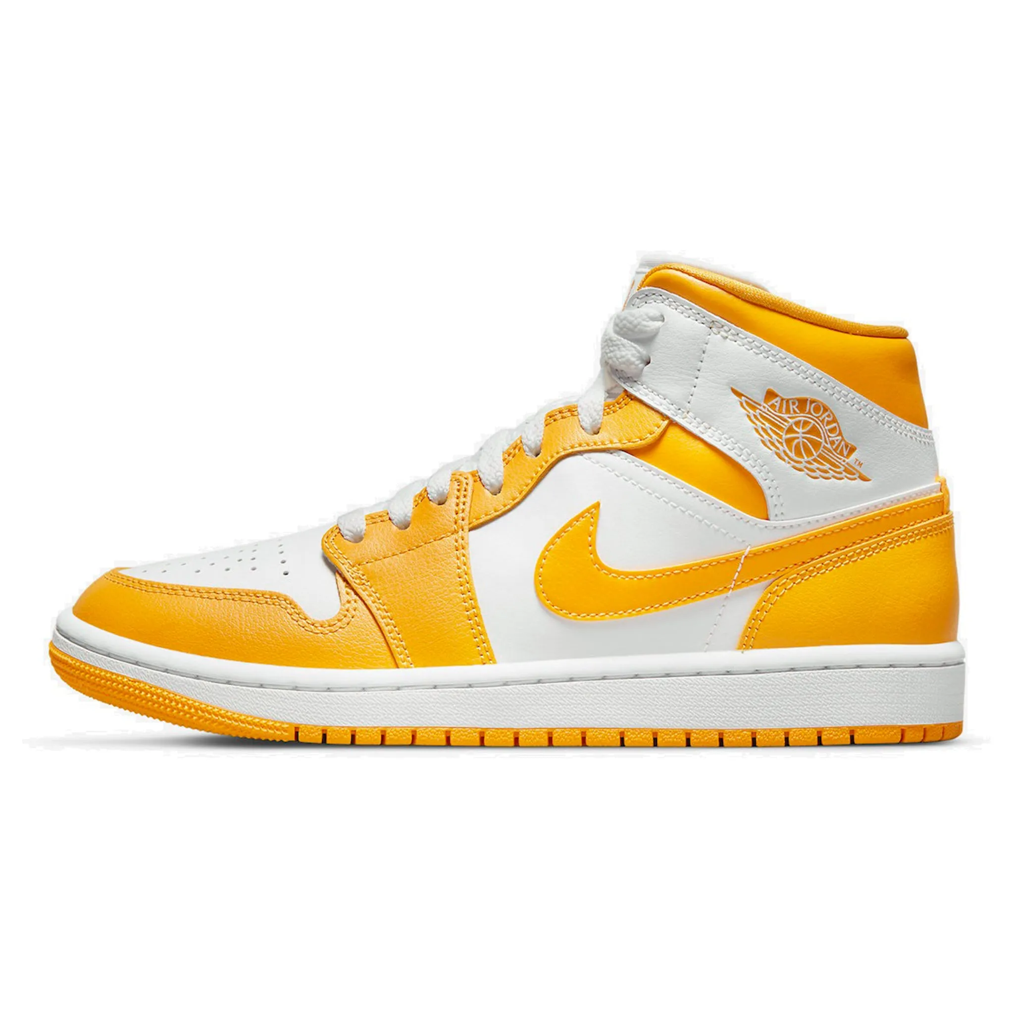 AIR JORDAN 1 MID WHITE UNIVERSITY GOLD (WOMEN'S) 2022