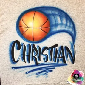 Airbrush Basketball Shirt Design