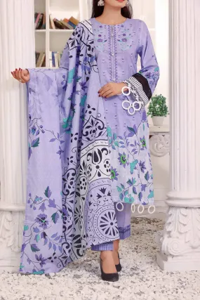 Aiza By VS Textile Embroidered Lawn Unstitched 3 Piece Suit - 02