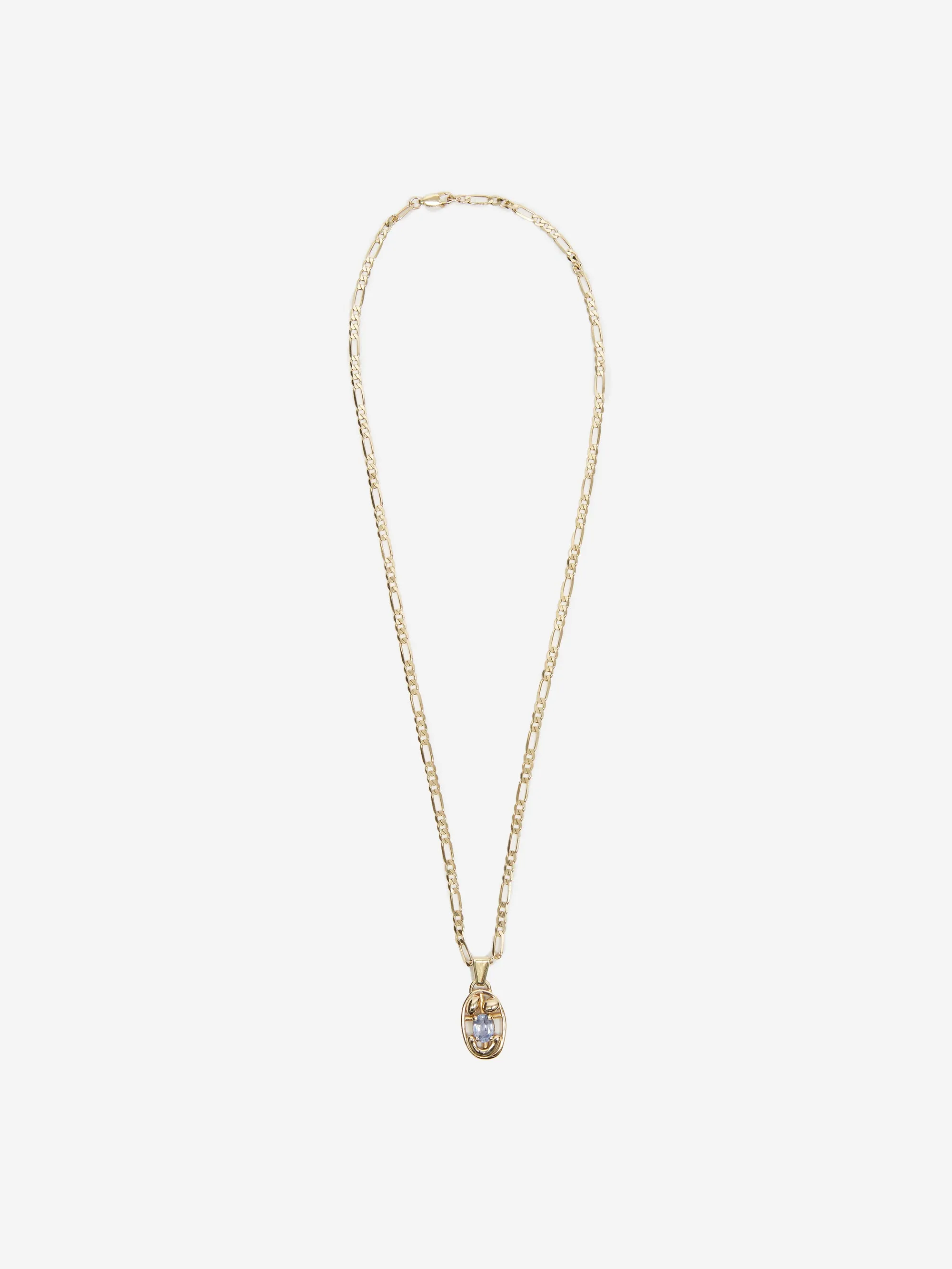 Alec Doherty Oval One Pendant Necklace - Gold/Sapphire