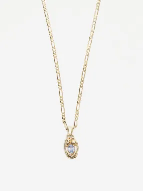 Alec Doherty Oval One Pendant Necklace - Gold/Sapphire