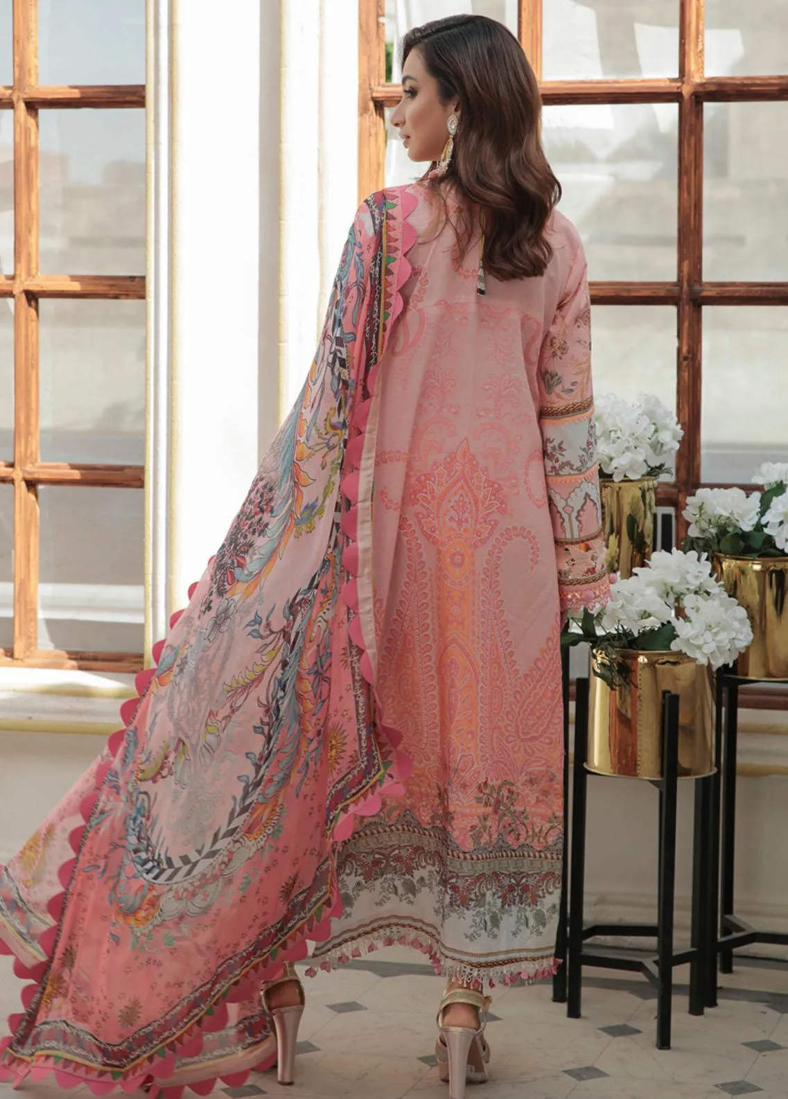 Alif By AJR Couture Embroidered Lawn Unstitched 3 Piece Suit - 06