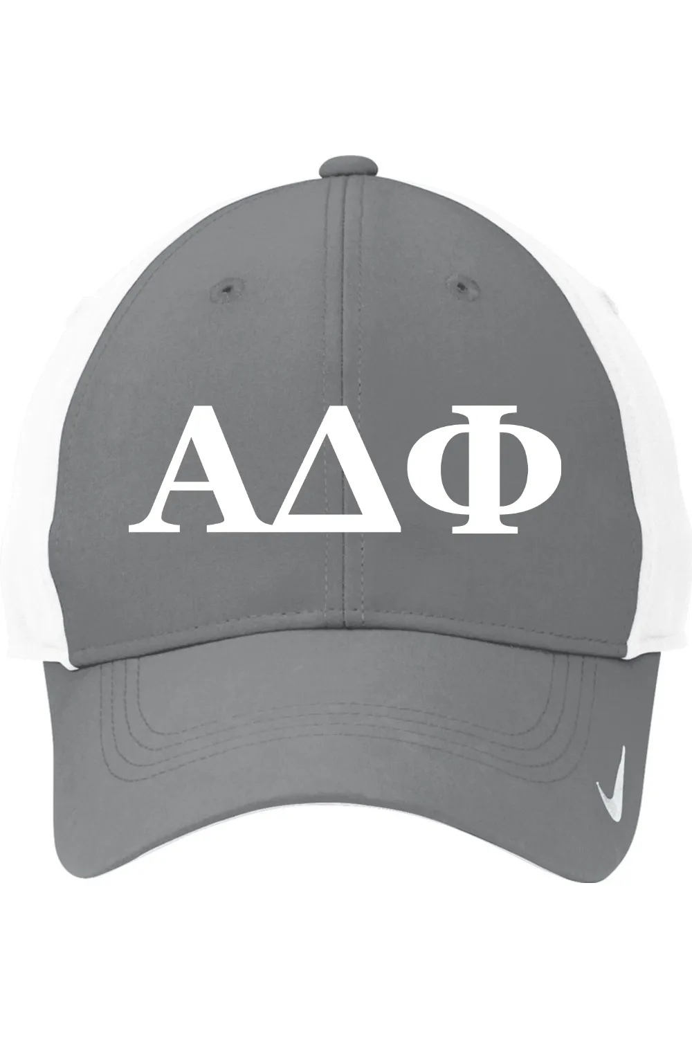 Alpha Delta Phi - Nike Swoosh Legacy 91 Cap - White Embroidered Letters