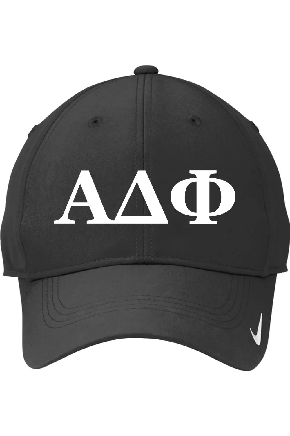 Alpha Delta Phi - Nike Swoosh Legacy 91 Cap - White Embroidered Letters