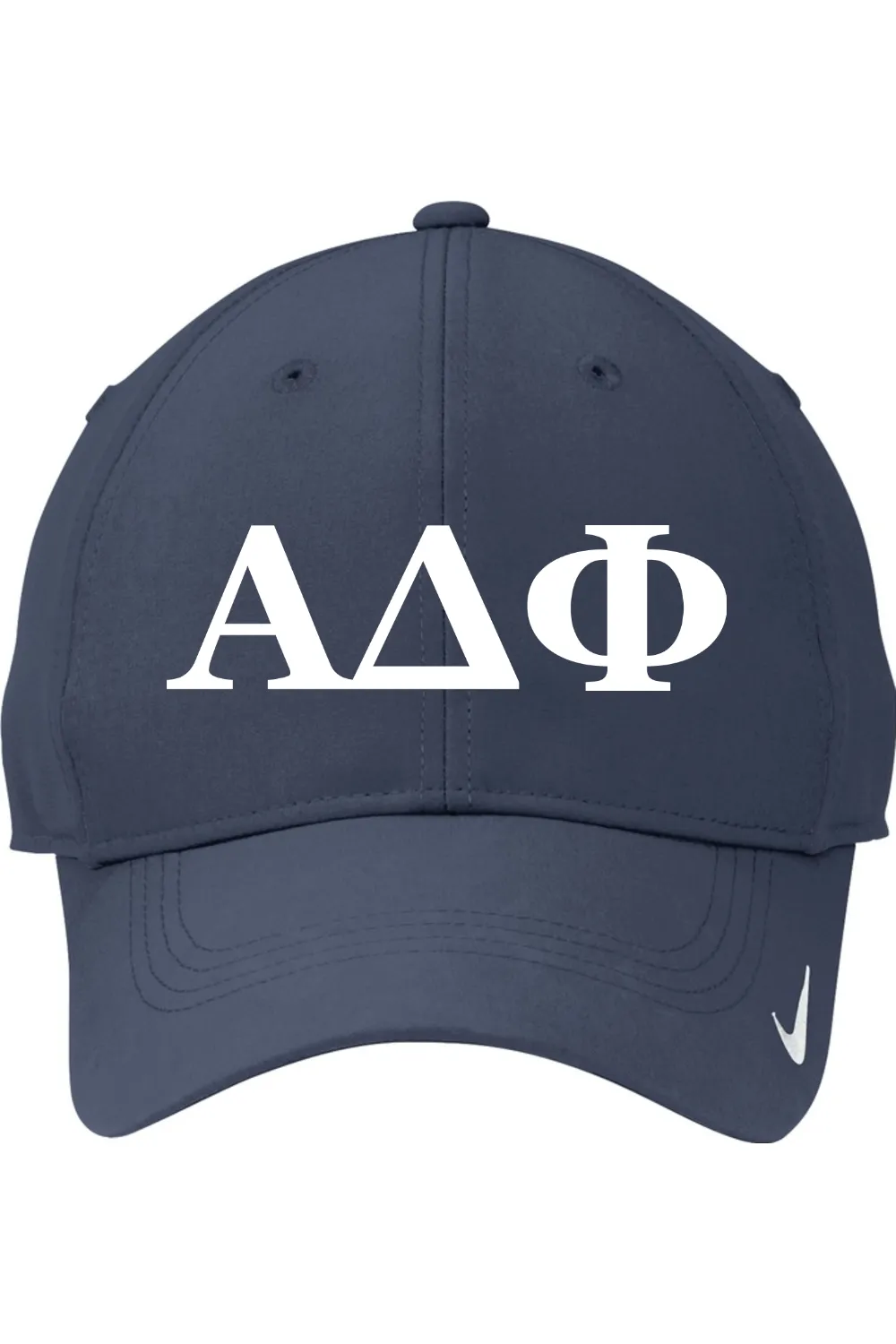 Alpha Delta Phi - Nike Swoosh Legacy 91 Cap - White Embroidered Letters