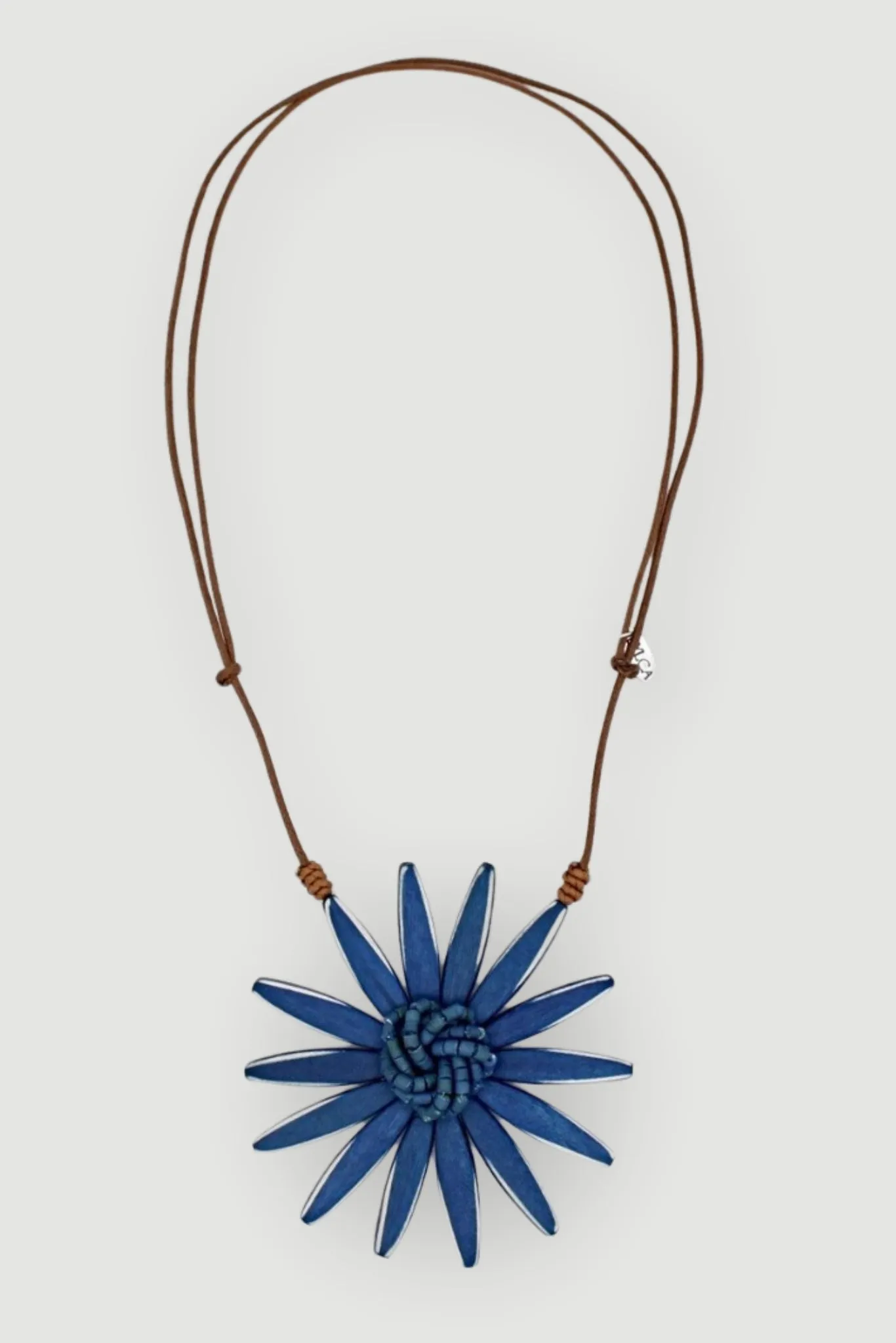 Amaya Flower Necklace - Blue