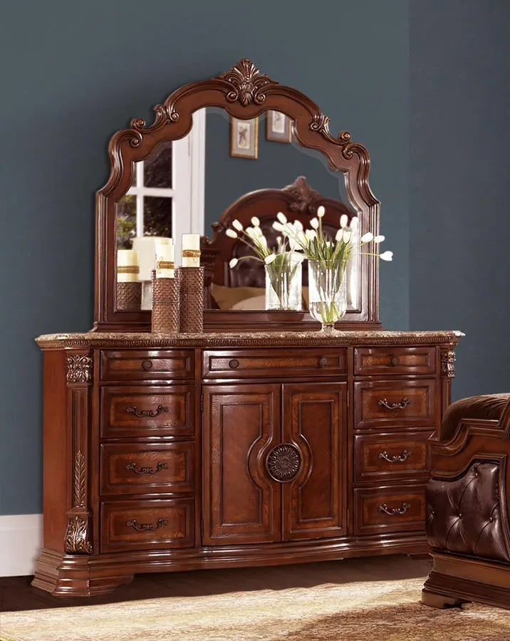 Ambade Cherry Dresser and Mirror