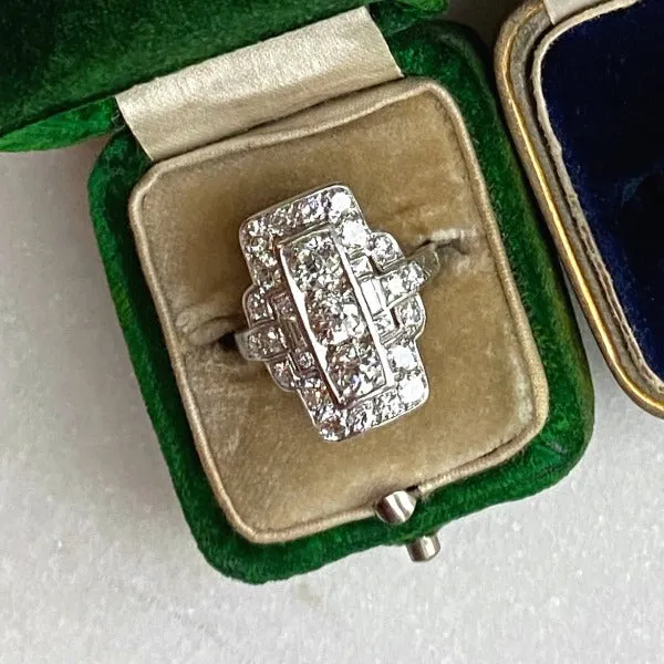 Art Deco Diamond Dinner Ring