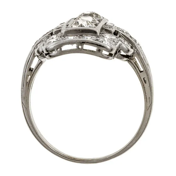 Art Deco Diamond Dinner Ring