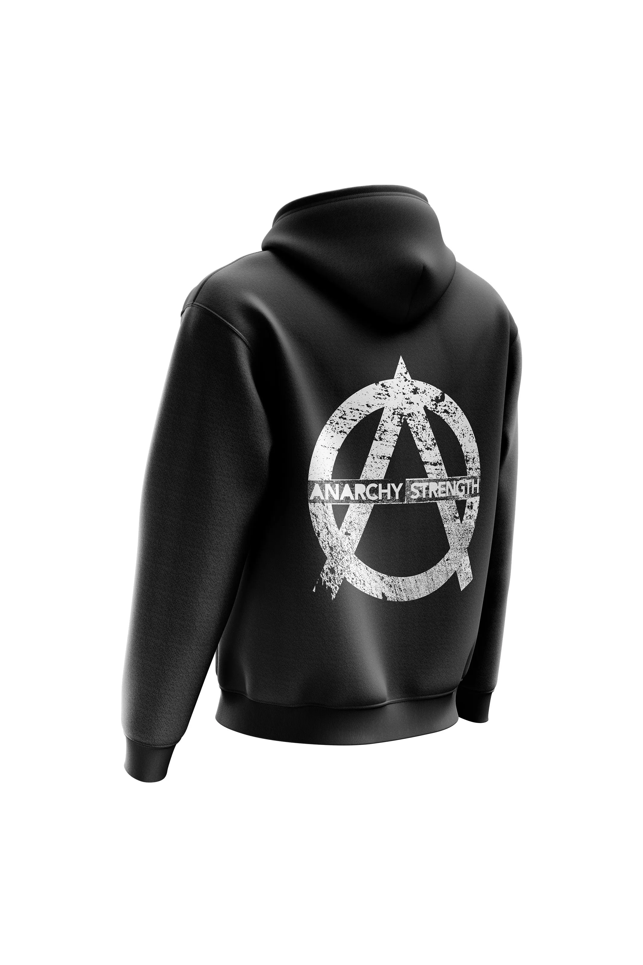 AS 'STRENGTH CENTRAL' HOODIE   TEE COMBO - BLACK