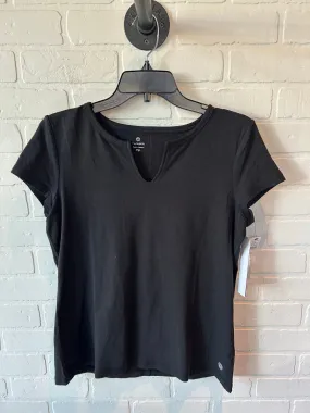 Athletic Top Short Sleeve By Talbots In Black, Size: M