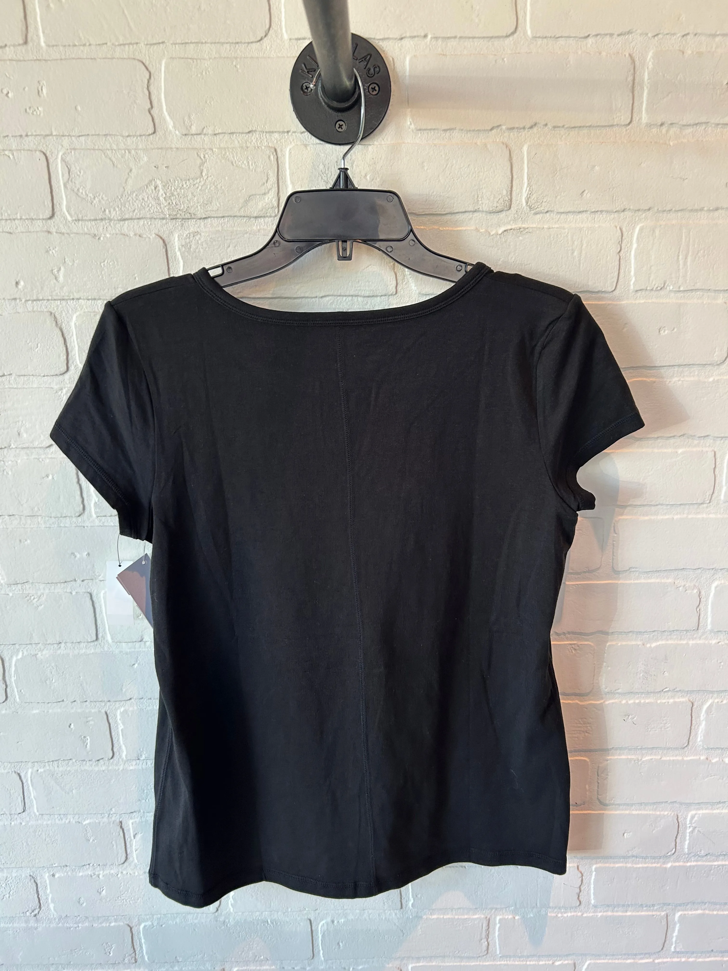 Athletic Top Short Sleeve By Talbots In Black, Size: M