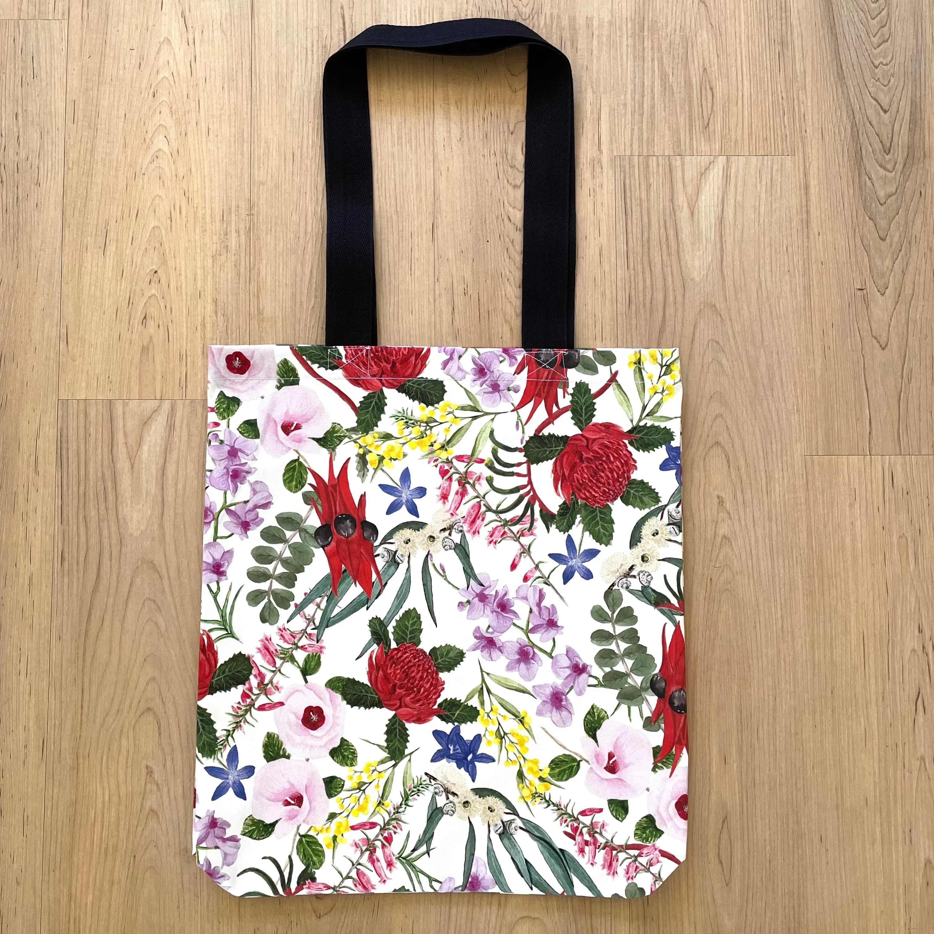 Australian Floral Emblems Tote Bag