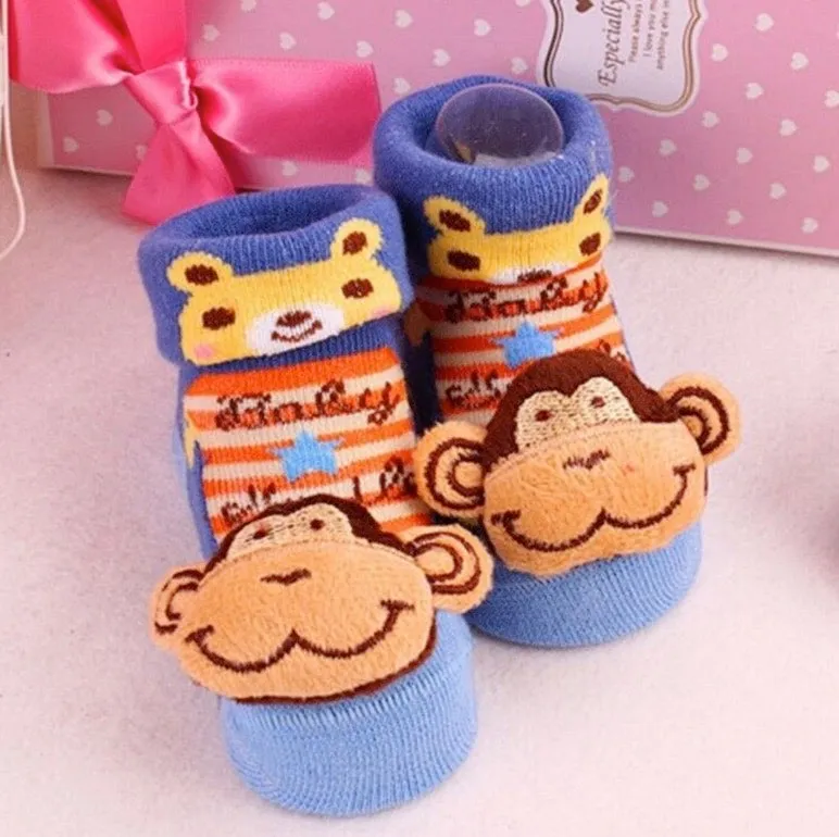 Baby Toddler 3D Decorative Image Anti-Slip Socks