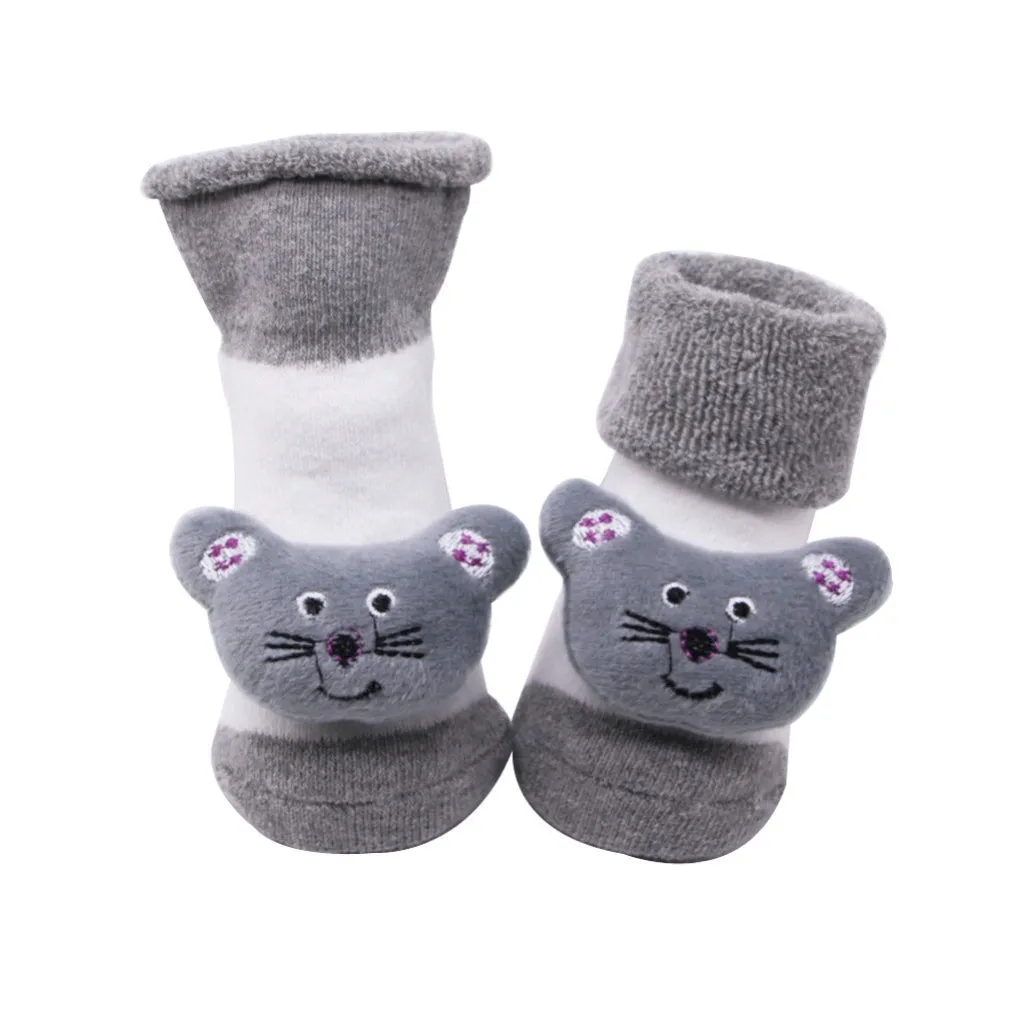 Baby Toddler 3D Decorative Image Anti-Slip Socks