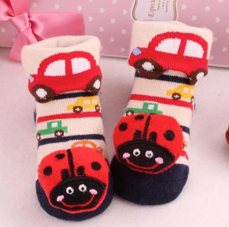 Baby Toddler 3D Decorative Image Anti-Slip Socks