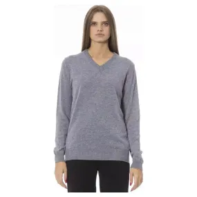 Baldinini Trend Gray Wool Women Sweater