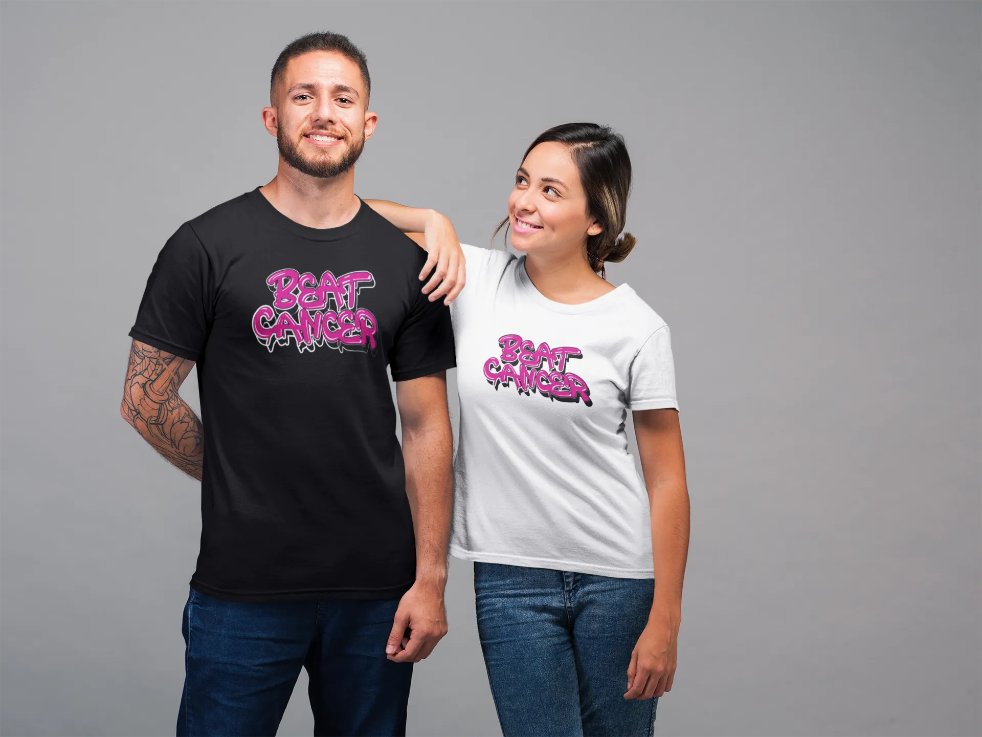 Beat Cancer Graphic Unisex T-shirt