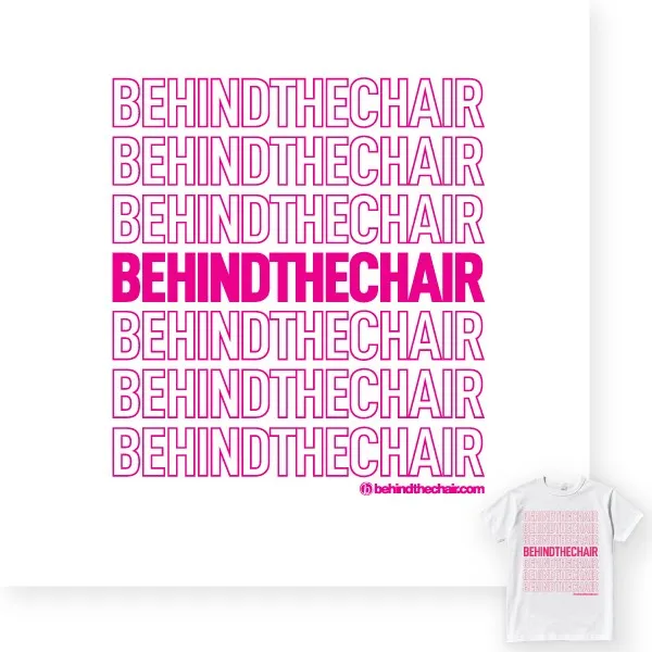 Behindthechair Repeating Logo T-Shirt