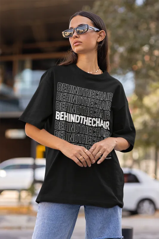 Behindthechair Repeating Logo T-Shirt