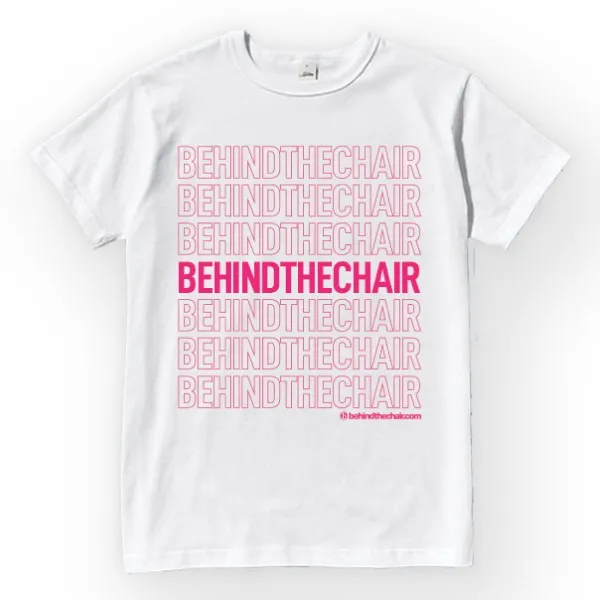 Behindthechair Repeating Logo T-Shirt