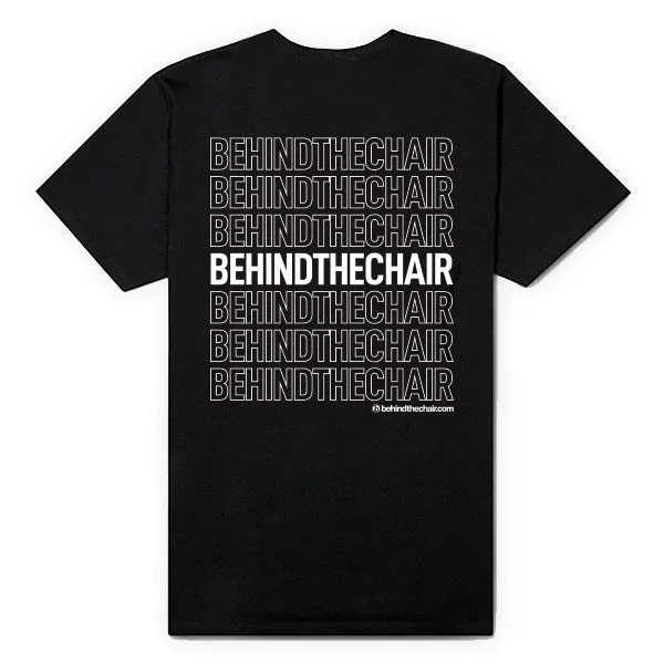 Behindthechair Repeating Logo T-Shirt