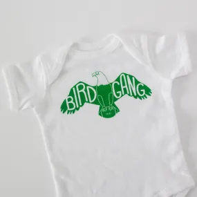 Bird Gang football baby tshirt, Philadelphia football onesie, eagle baby by exit343design