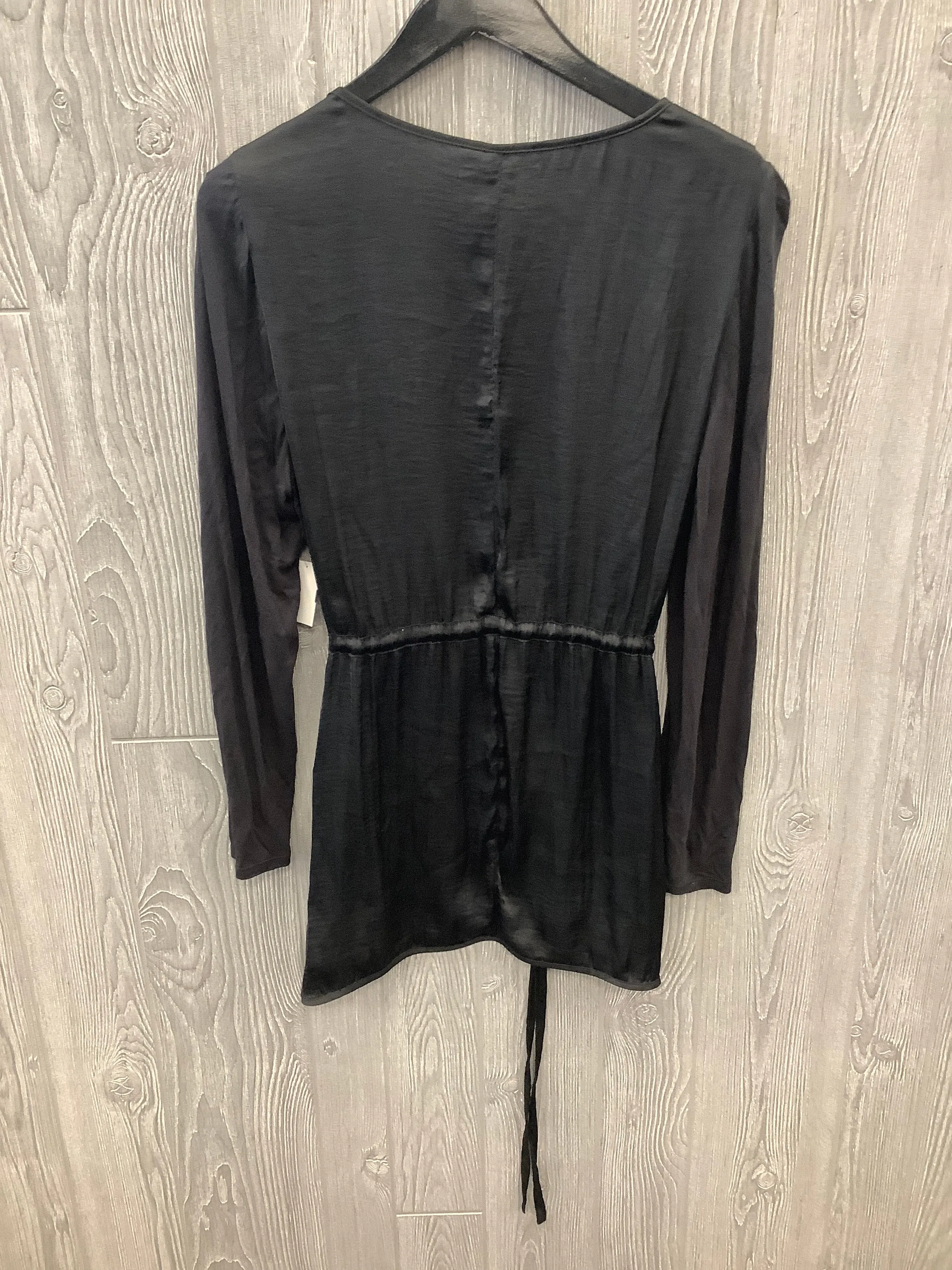 Black Blouse Long Sleeve Simply Vera, Size L