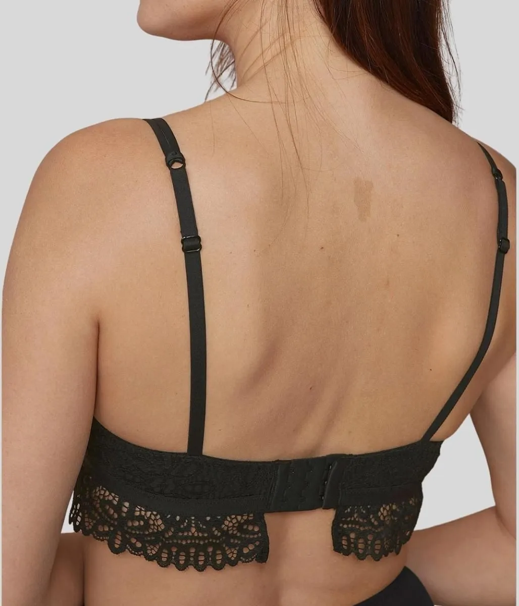 Black Lace Underwired Bra