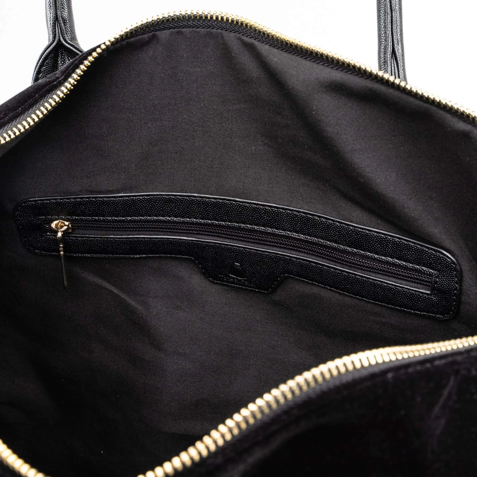 Black Velvet Duffle Bag