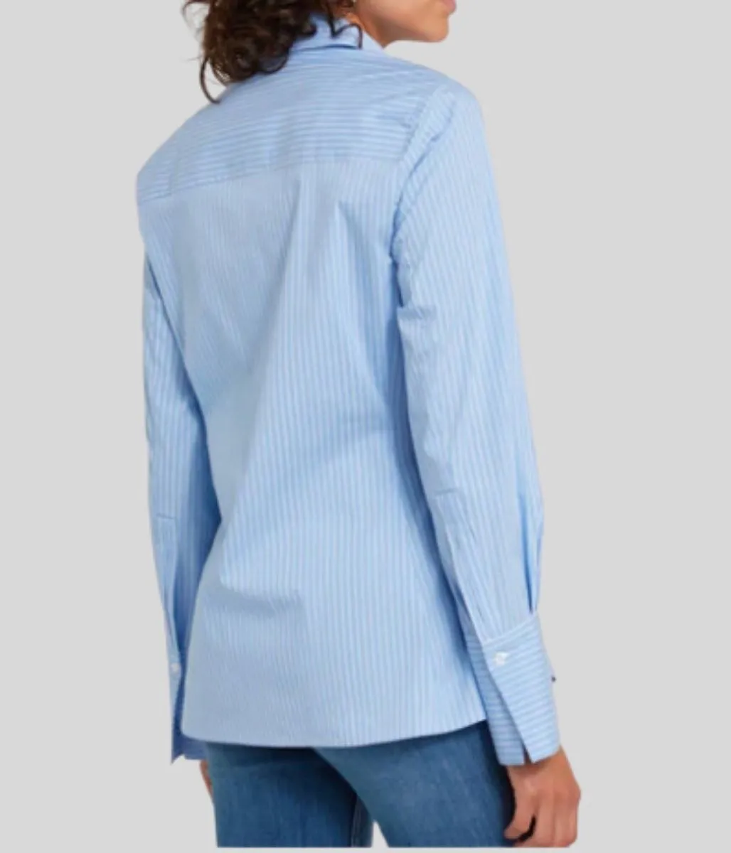 Blue Camille Pinstripe Shirt