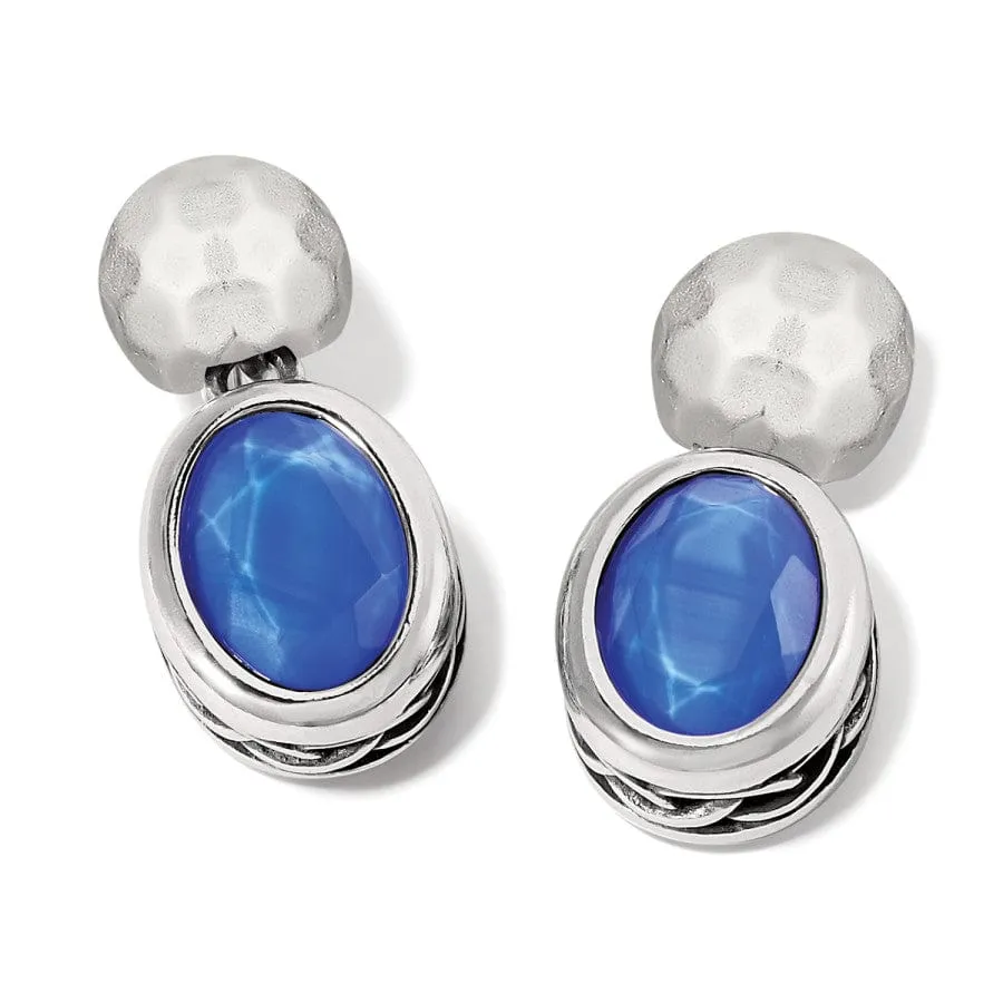 Blue Moon Post Drop Earrings