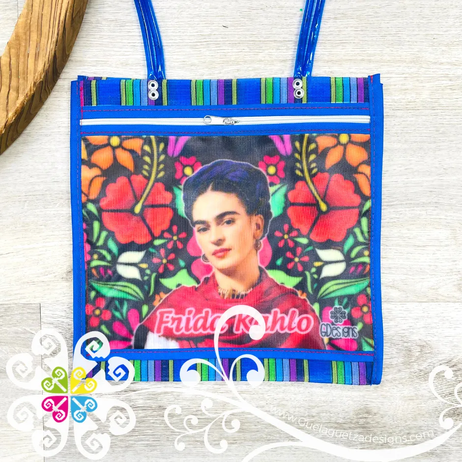 Blue Multi Medium Frida - Shopping Morral