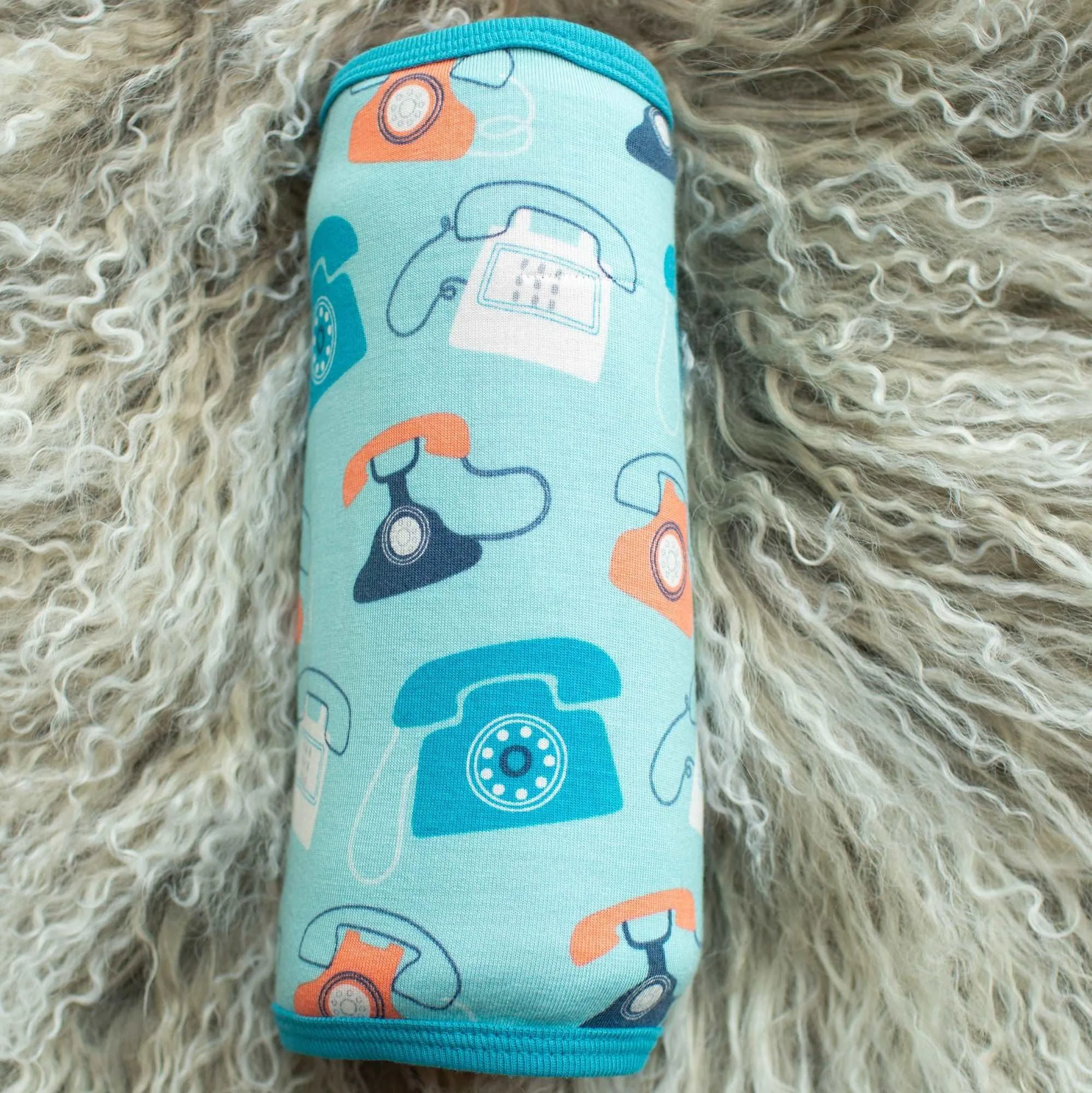 Blue Telephone Swaddle