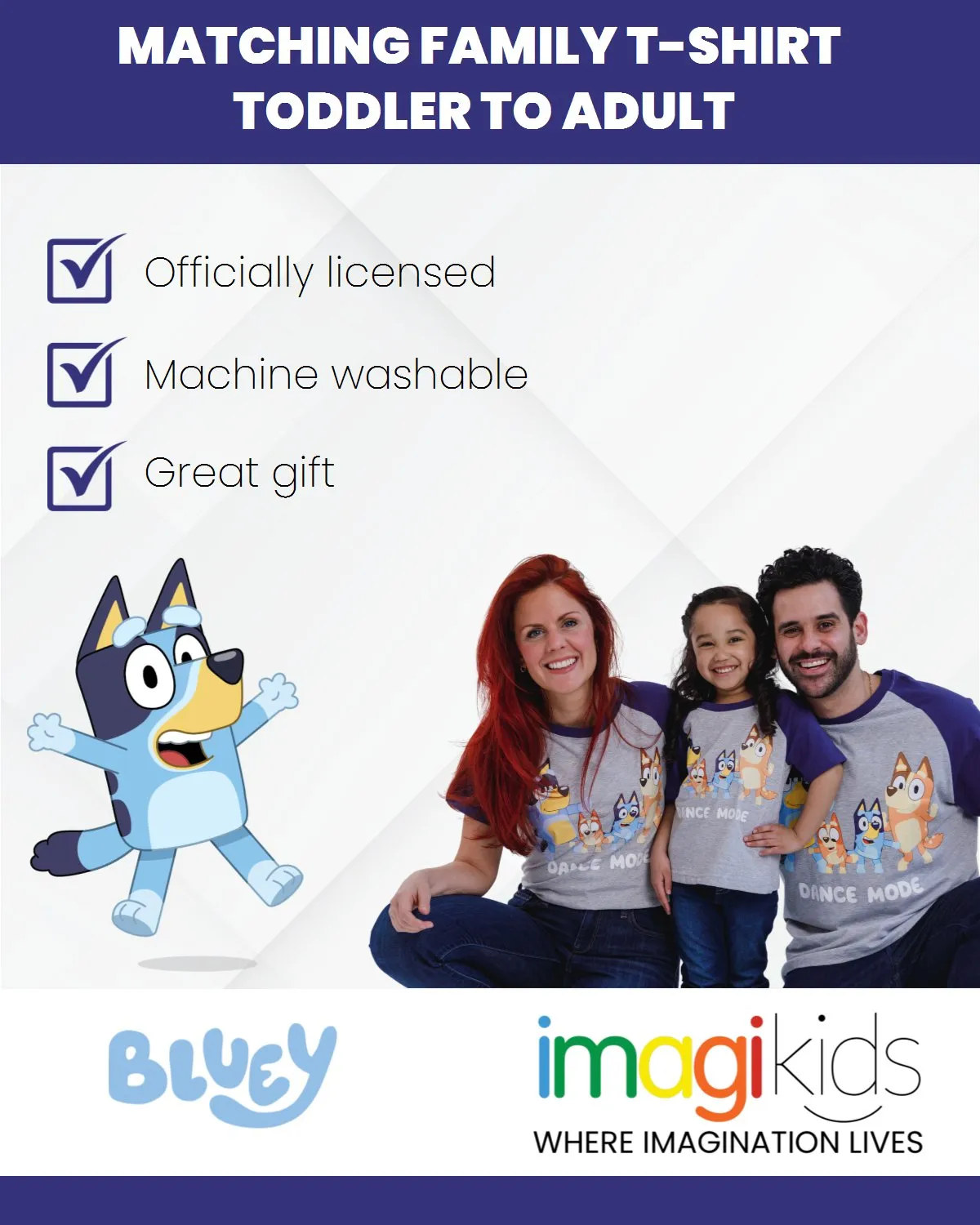 Bluey Matching Family T-Shirt