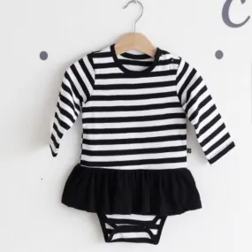 Borny Bodysuits Black & White Stripes