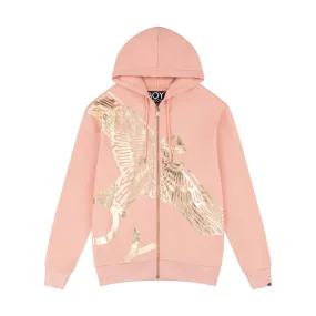 BOY WINGSPAN ZIP HOODIE - PINK/GOLD