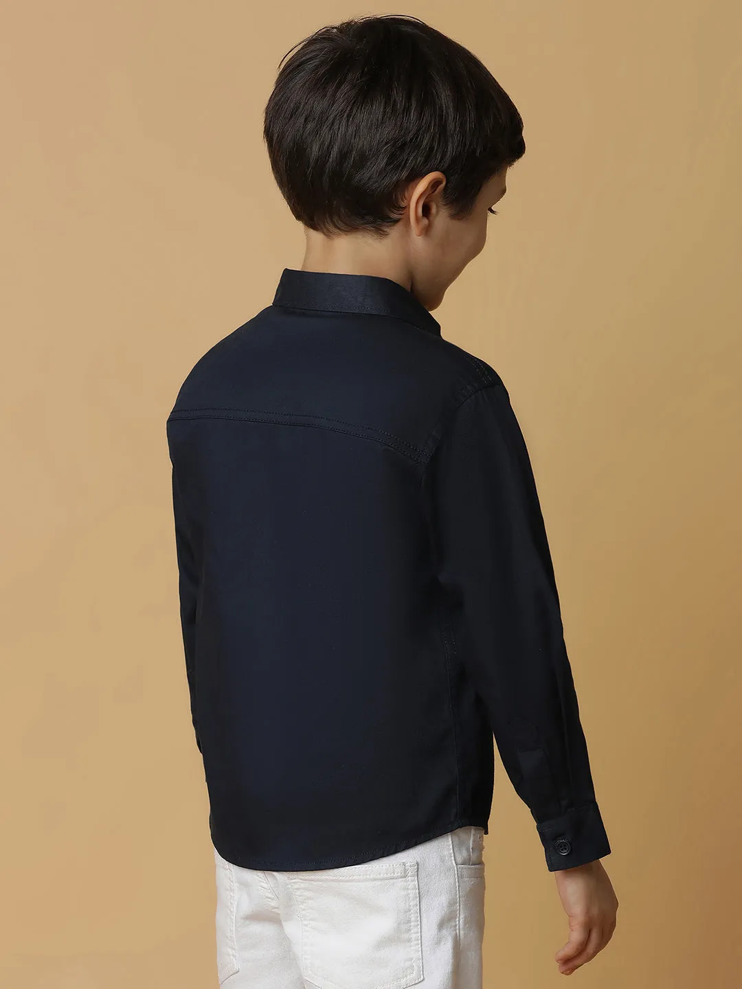 Boys Blue Cotton Shirt